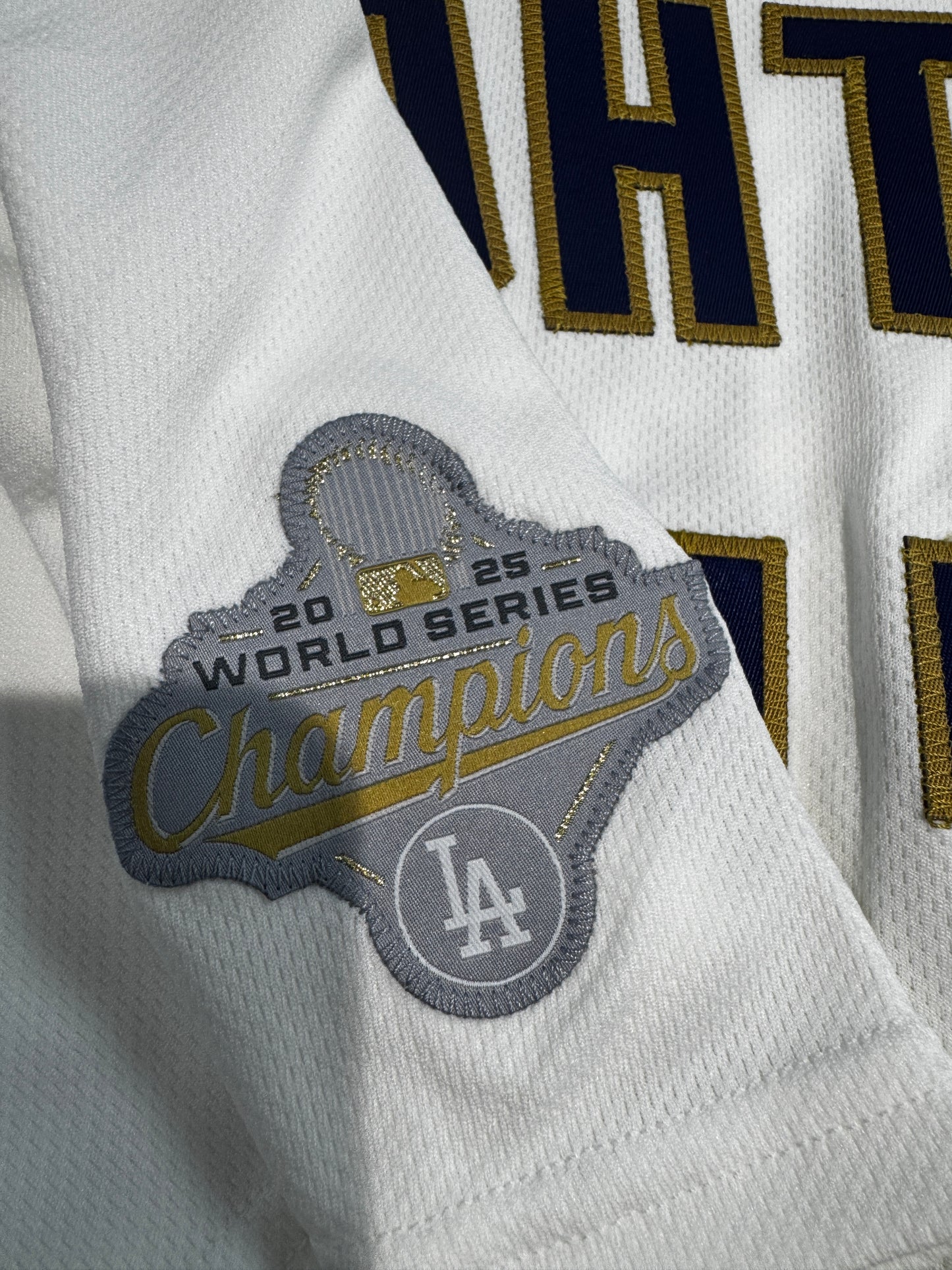 Shohei Ohtani Nike Elite Authentic Gold Jersey 2025 World Series Dodgers Size 44