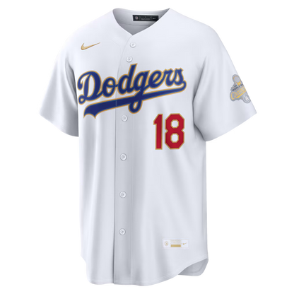 Nike Dodgers Yoshinobu Yamamoto 2026 Gold Collection Jersey
